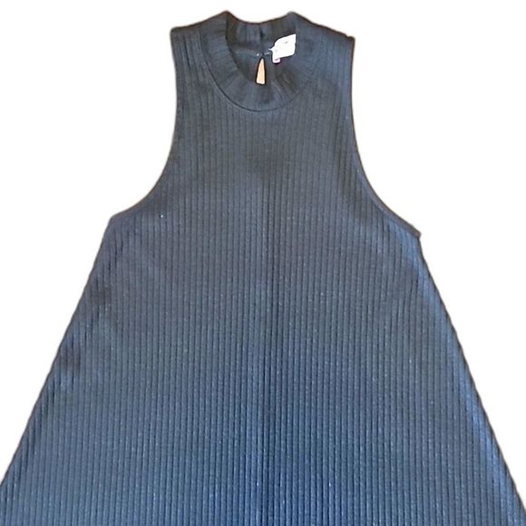 Hollister Micro Mini Dress Swing Flowy Sleeveless Mock Neck Racer Back Key Hole - Picture 14 of 16